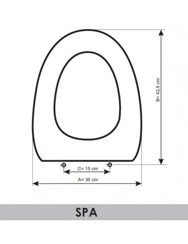 ASIENTO A MEDIDA  WC SPA  ALTHEA AMORTIGUADO  RESIWOOD                    