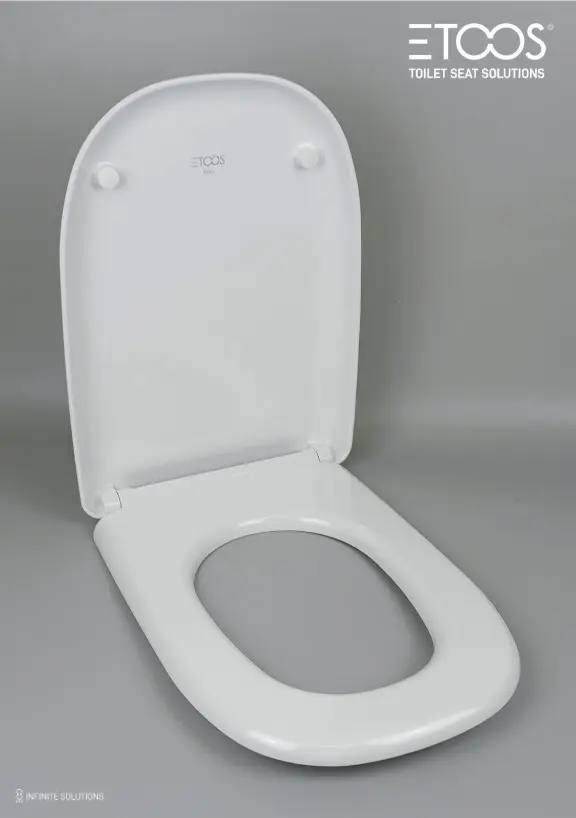 ASIENTO  WC UNIVERSAL DUROPLAST MOD. DAM. RETRO    INOX PRES.