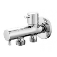 VÁLVULA ESCUADRA DOBLE CIERRE CERÁMICO  1/2-3/4-3/8  