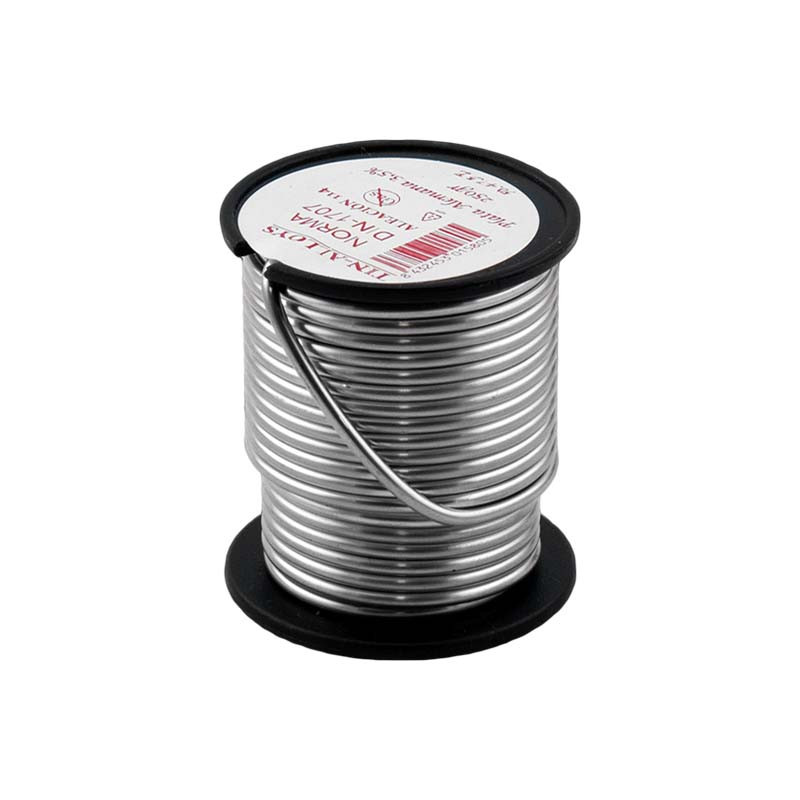 ROLLO ESTAÑO PLAT-TIN TIPO PLATA 6% (SnCu) 250 g. ESPECIAL GAS