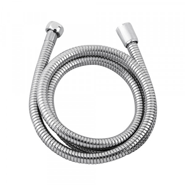 FLEXO DE DUCHA EXTENSIBLE 175-225 DOBLE ENGATILLADO ANTITORSIÓN ACERO INOX TIEMPO