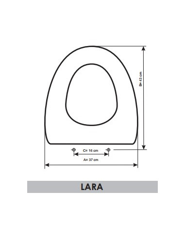 ASIENTO A MEDIDA WC LARA AMORTIGUADO  BELLAVISTA RESIWOOD                