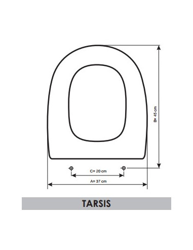 ASIENTO A MEDIDA WC TARSIS BELLAVISTA RESIWOOD                        