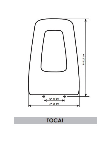 ASIENTO A MEDIDA WC TOCAI  BELLAVISTA RESIWOOD                          