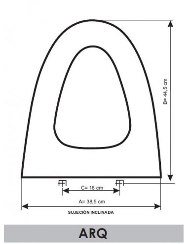ASIENTO A MEDIDA WC  ARQ  GALA RESIWOOD  
