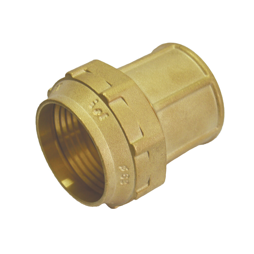 ENLACE ROSCA HEMBRA LATÓN COMPRESIÓN ISF