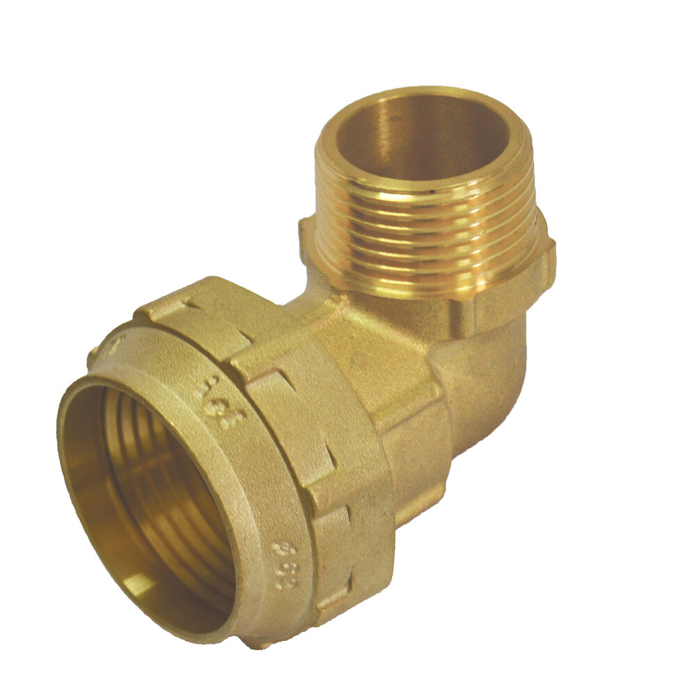 CODO ROSCA MACHO LATÓN COMPRESIÓN ISF