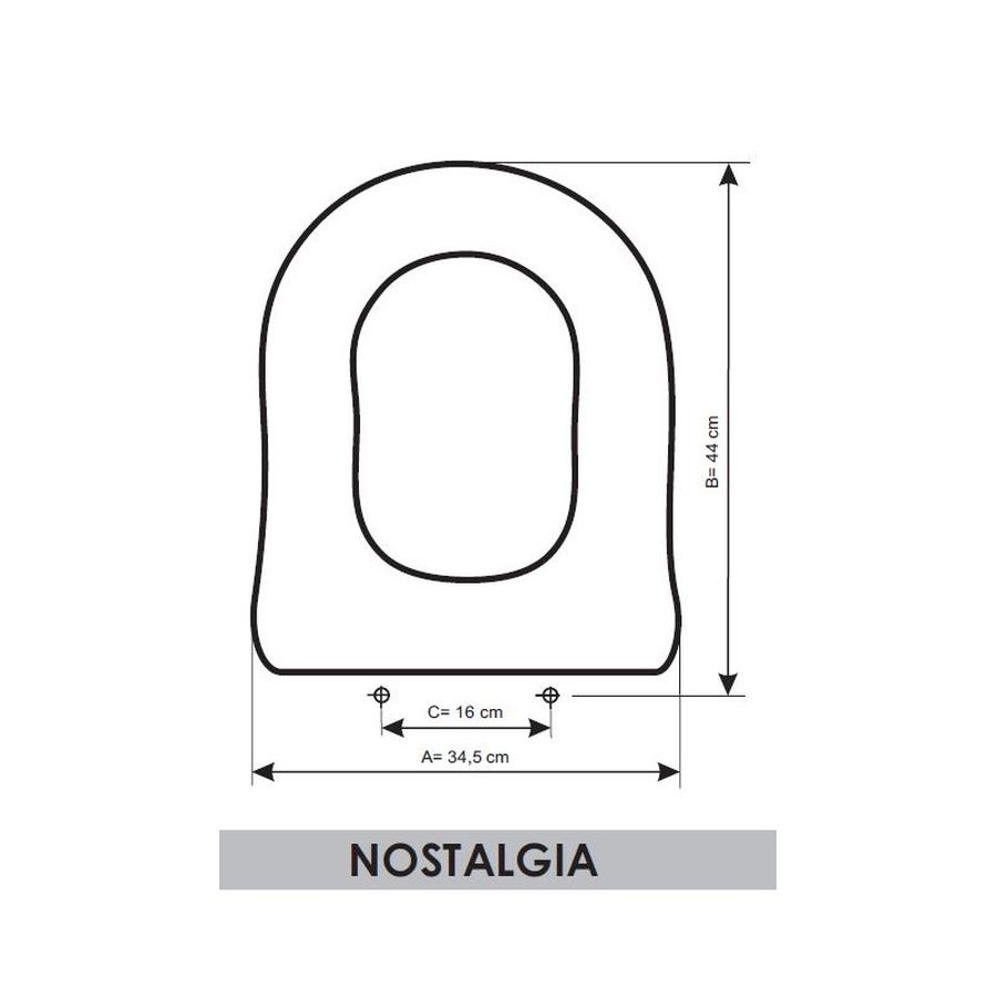 ASIENTO A MEDIDA WC  NOSTALGIA  GALA RESIWOOD              