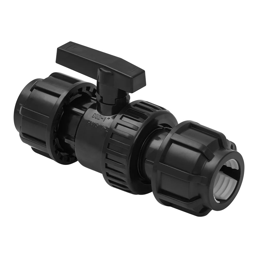 VÁLVULA ESFERA PP PARA TUBO P.E 