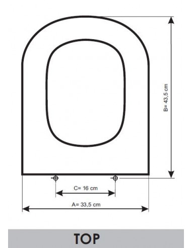 ASIENTO A MEDIDA WC TOP  GALA RESIWOOD         