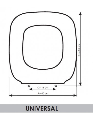 ASIENTO A MEDIDA WC UNIVERSAL   GALA RESIWOOD      