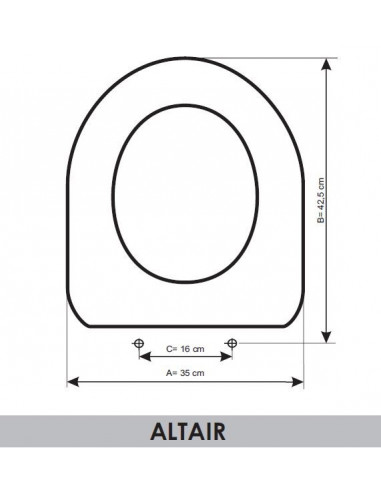 ASIENTO A MEDIDA WC  ALTAIR  J.DELAFONT RESIWOOD  