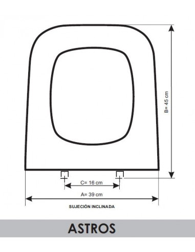 ASIENTO A MEDIDA WC ASTROS  J.DELAFONT RESIWOOD     