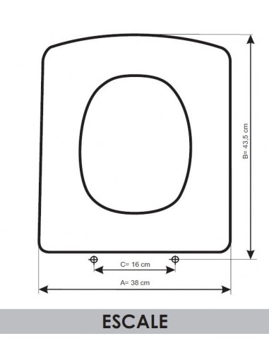 ASIENTO A MEDIDA WC ESCALE  J.DELAFONT RESIWOOD          