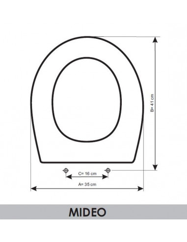 ASIENTO A MEDIDA WC MIDEO  J.DELAFONT RESIWOOD                 