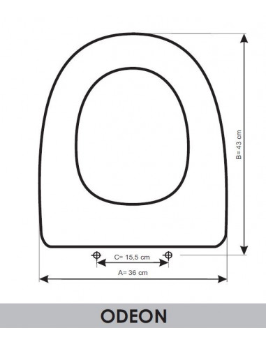 ASIENTO A MEDIDA WC ODEON  J.DELAFONT RESIWOOD                   