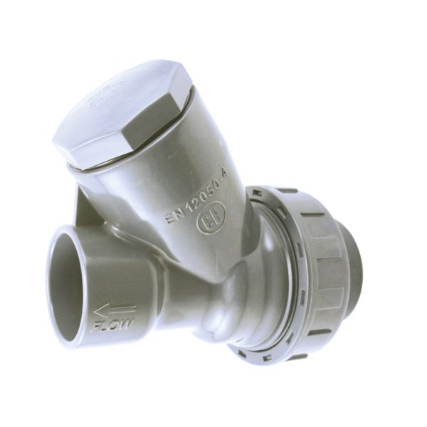 VALVULA RETENC. PVC ENCOLAR "Y" C/BOLA EPDM DN-050 CH