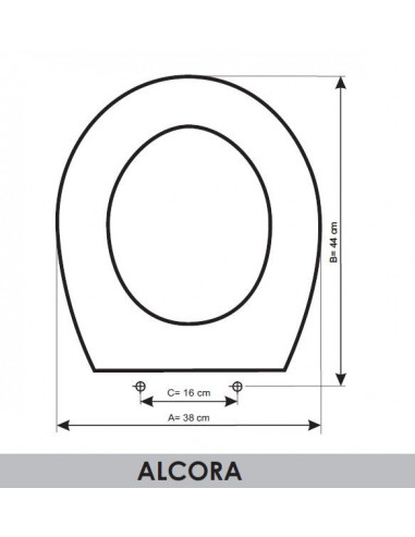 ASIENTO A MEDIDA WC  ALCORA AMORTIGUADO SANGRÁ RESIWOOD 