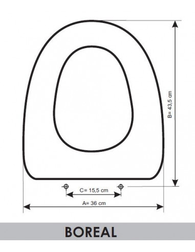 ASIENTO A MEDIDA WC  BOREAL  SANGRÁ RESIWOOD    