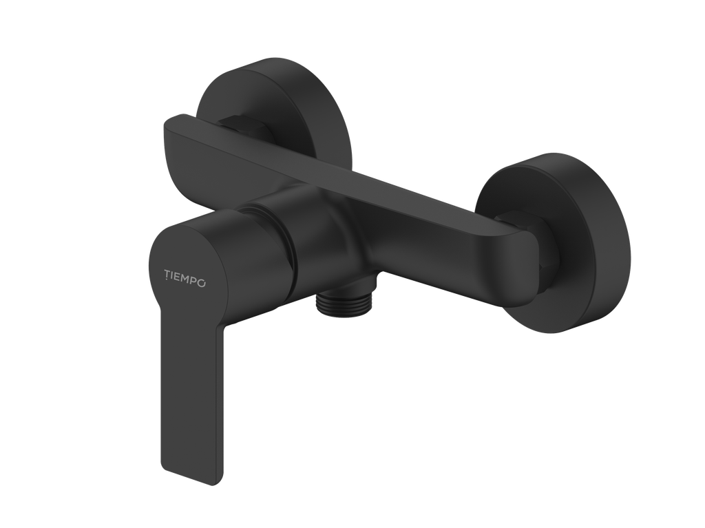 MONOMANDO DE  DUCHA NEGRO MATE TIEMPO Serie Calma 