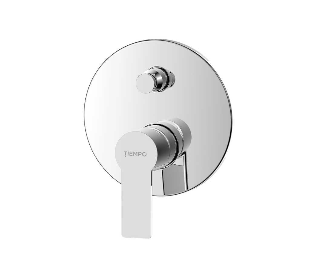 MONOMANDO DE DUCHA EMPOTRADO 2 VÍAS TIEMPO  SERIE CALMA   