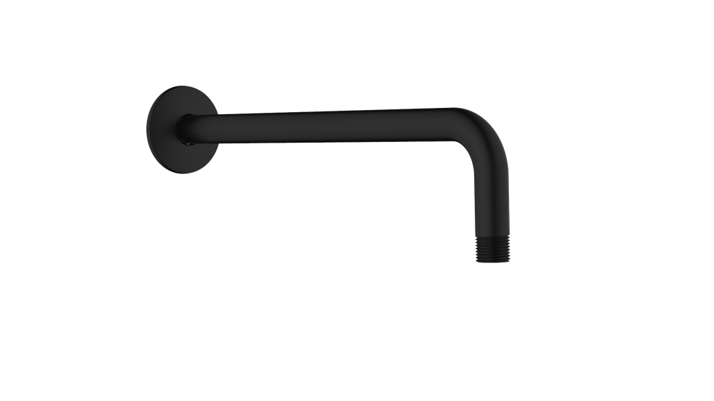 BRAZO DE DUCHA PARED  LATÓN NEGRO MATE TIEMPO 