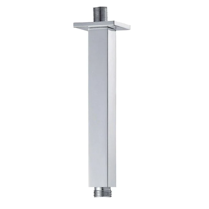 BRAZO DE DUCHA CUADRADO  CROMADO TECHO 16 CM