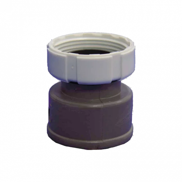 CONVERSOR EXTERIOR TUBO PVC A TUERCA LOCA 1 1/2 x Ø40