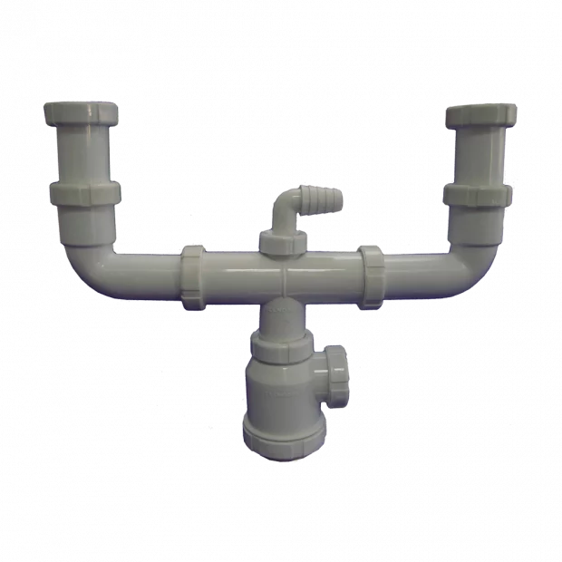 SIFON BOTELLA DOBLE RACOR EXTENSIBLE 1.1/2 x 1.1/2-Ø40	