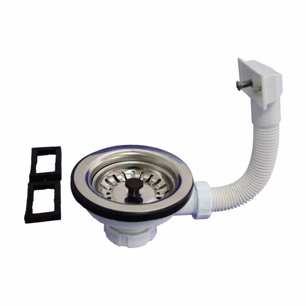 VALVULA BAJA CESTA VASTAGO/METALICO CON REBOSADERO  Ø115 x 1 1/2-Ø40