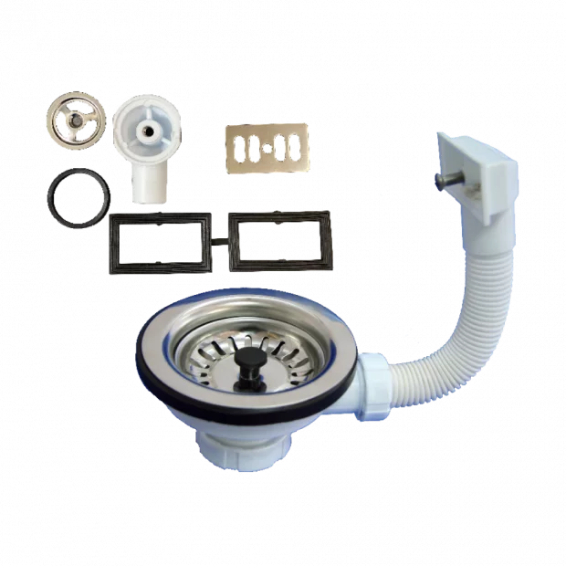 VALVULA BAJA CESTA VASTAGO/METALICO CON REBOSADERO DUAL 