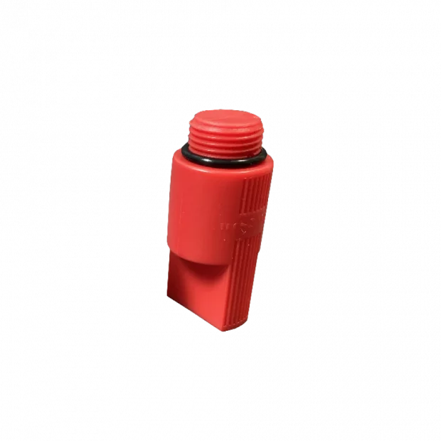 TAPON ALICATADO CON JUNTA TORICA ROJA