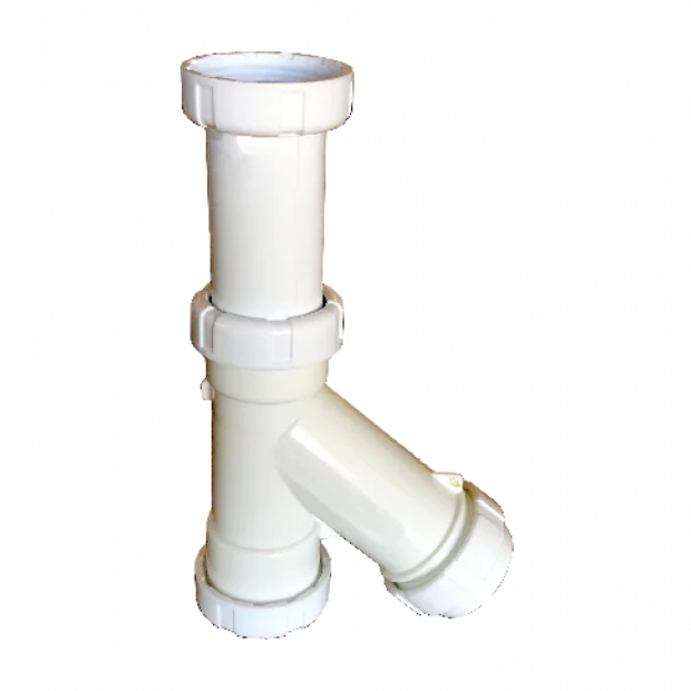 SIFON .Y. VERTICAL RACOR/EXTENSIBLE  T-8   1 1/2 - 1 1/4 x Ø40-32  