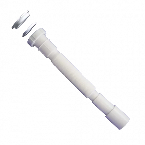 TUBO CONEXIÓN FLEXIBLE EXTENSIBLE DUAL  1.1/4 - 1.1/2 DN 32/40 PRHIE TUERCA  METÁLICA