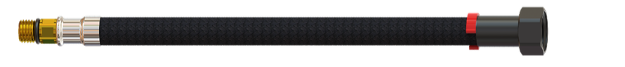 LATIGUILLO BLACK LINE DN-8 GRIFERÍA 3/8  M10 CORTO    