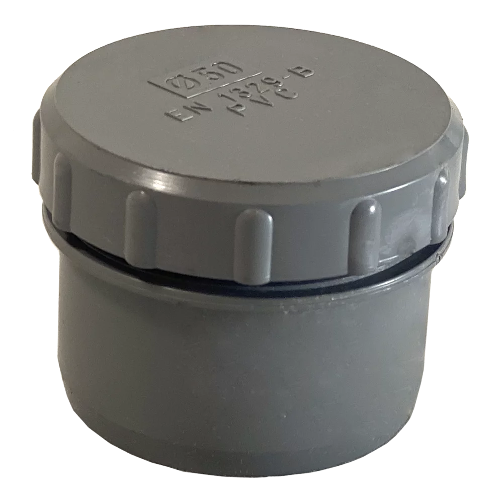 TAPÓN MACHO CON REGISTRO PVC EVAC