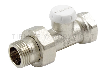 DETENTOR  RECTO  RADIADOR TIEMME  CON UNIÓN PARA DE HIERRO  