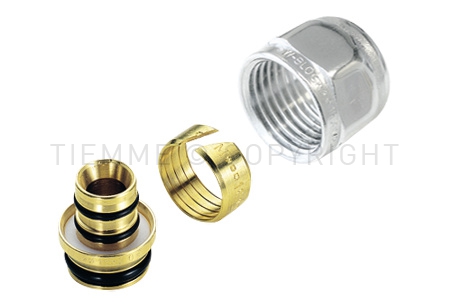 ADAPTADOR CROMADO PARA UNIÓN 1/2X16 PARA TUBO MUTICAPA TIEMME
