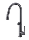 Monomando fregadero extraíble HidroPower gun metal TIEMPO 