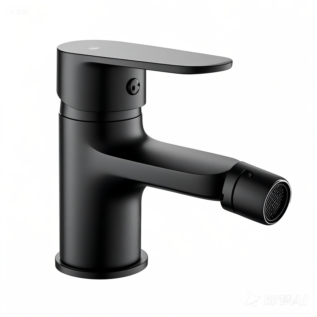 MONOMANDO DE  BIDET TIEMPO NEGRO MATE Serie Pausa    