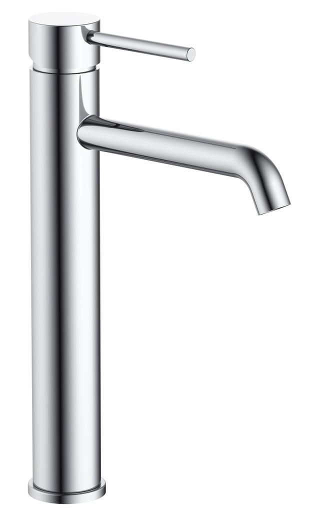 Monomando lavabo cromado alto  Serie Aurora fast fix TIEMPO 