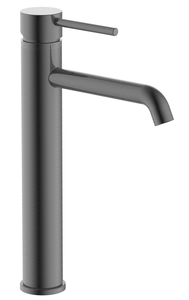 Monomando lavabo alto gun metal Serie Aurora fast fix TIEMPO   
