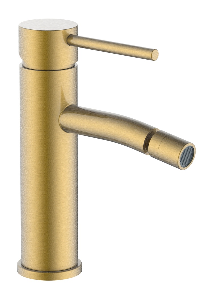 Monomando bidet oro cepillado Serie Aurora fast fix TIEMPO   