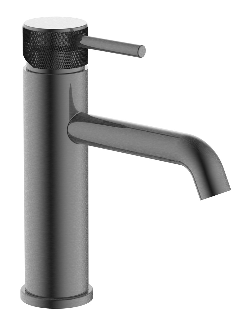 Monomando lavabo gun metal  Serie Serenidad fast fix TIEMPO 