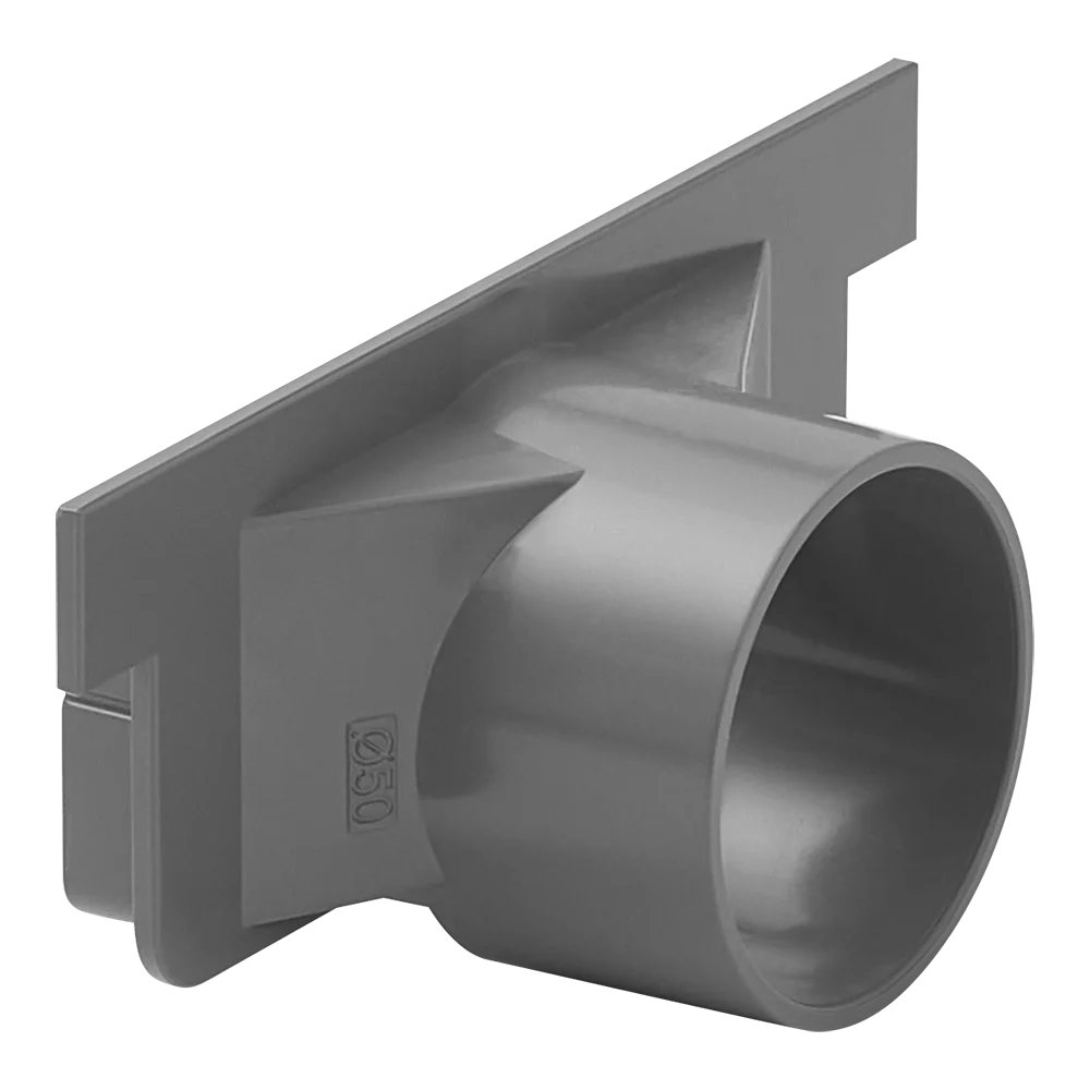 SALIDA HORIZONTAL Ø50 CANAL PVC A55 