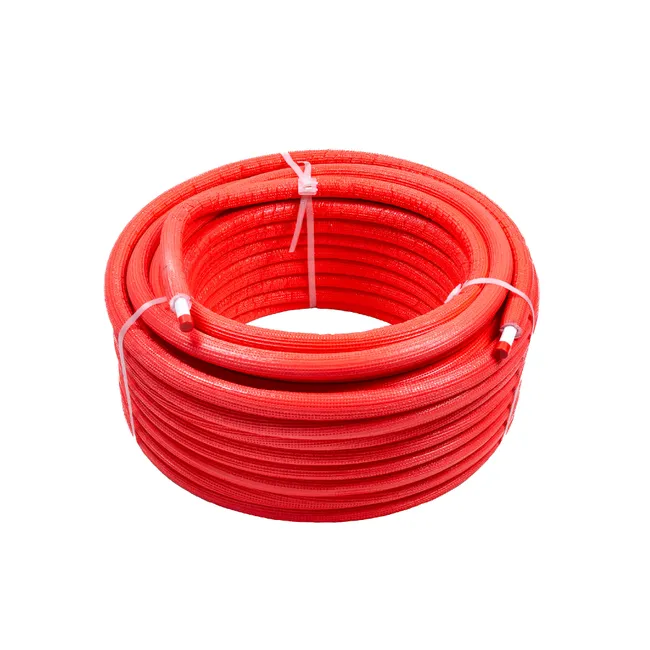 TUBERÍA MULTICAPA AISLADA ROJO ROLLO 50 MTS 