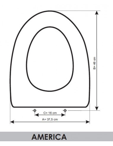 ASIENTO A MEDIDA WC  AMERICA AMORTIGUADO  ROCA RESIWOOD  