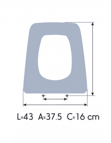 ASIENTO A MEDIDA WC  CARENA AMORTIGUADO  ROCA RESIWOOD      