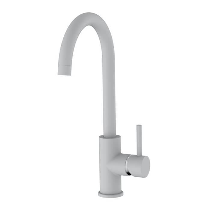 MONOMANDO DE FREGADERO BLACO MATE