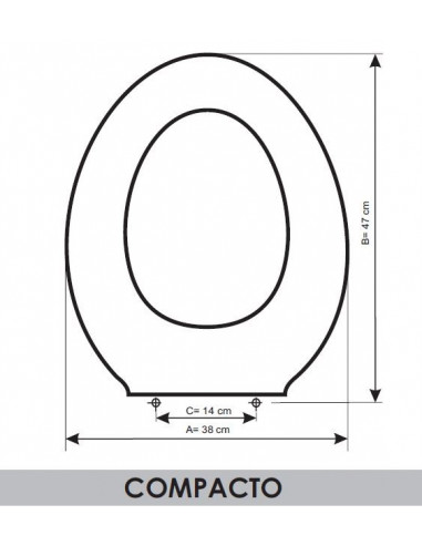 ASIENTO A MEDIDA WC  COMPACTO ROCA RESIWOOD               